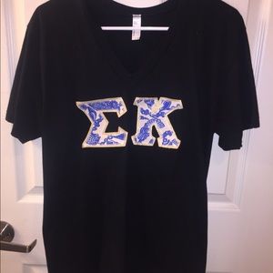 Sigma Kappa Lilly Pulitzer Letters Shirt